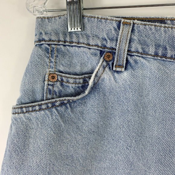 Vtg Levis Rare White Tab 950 Jean Shorts Jr Sz 13 - Picture 4 of 12